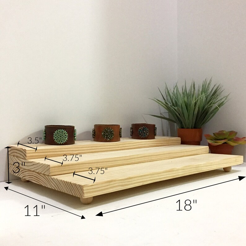 Jewelry Figurines Collectibles Displays Stands Shelving Wooden Etsy