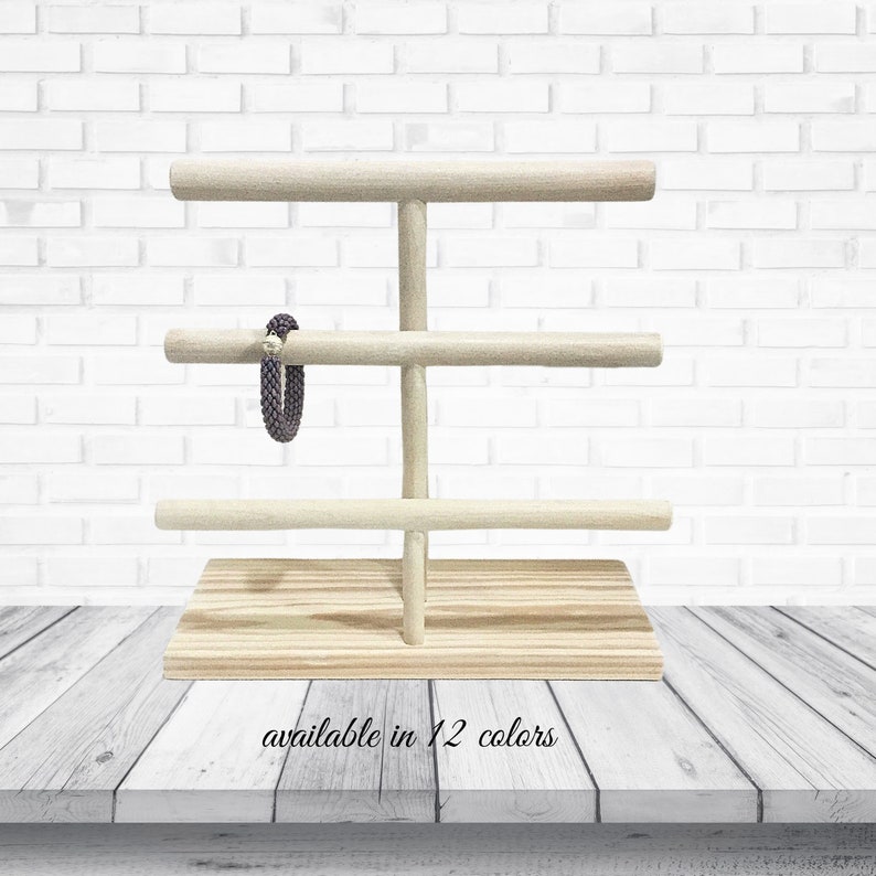 Wooden Bracelet Jewelry Dog Collar Displays Stands Holders Etsy