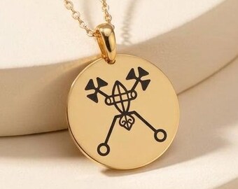 Bael Sigil Necklace | 925 Sterling Silver | Occult Symbolism | Spiritual Gift