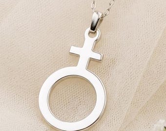 Antimony Necklace | 925 Sterling Silver | Alchemical & Symbolic | Empowerment Gift