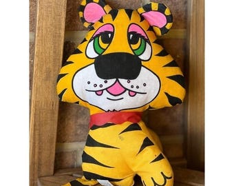 Vintage 1974 Brooklyn Doll Co. Plush Tiger , NWOT,