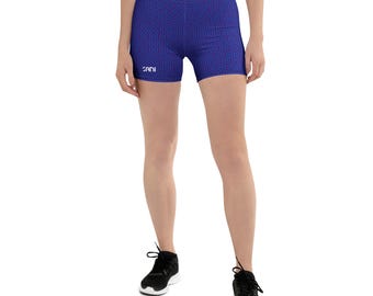 Pantalones cortos de entrenamiento de cintura alta para mujer, pantalones cortos deportivos para gimnasio y yoga, Sani