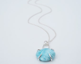 Larimar & Sterling Silver Necklace