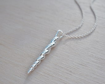 Unicorn Horn Necklace | Sterling Silver