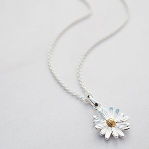 Collana Donna Margherita Floreale In Acciaio Inossidabile, Impermeabile, Con Catena Regolabile, Regalo