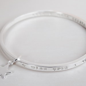 Bracelet en argent d’enfant &#39;Wish Upon A Star&#39; Sterling Silver | Personnalisé