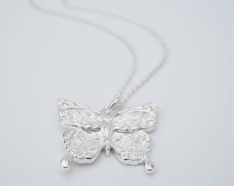 Solid Beat 「butterfly pendant」 silver925 BUTTERFLY MEDAL CZ 925 STERLING SILVER GOTHIC BIKER