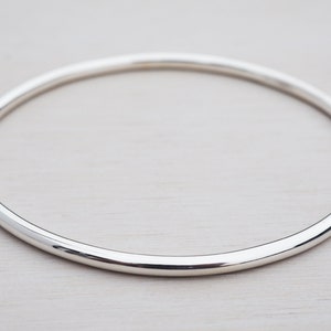 Solid Silver Bangle Sterling Silver image 1