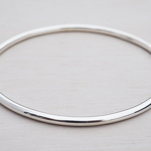 Solid Silver Bangle | Sterling Silver