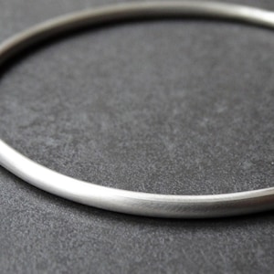 Solid Silver Bangle Sterling Silver image 2