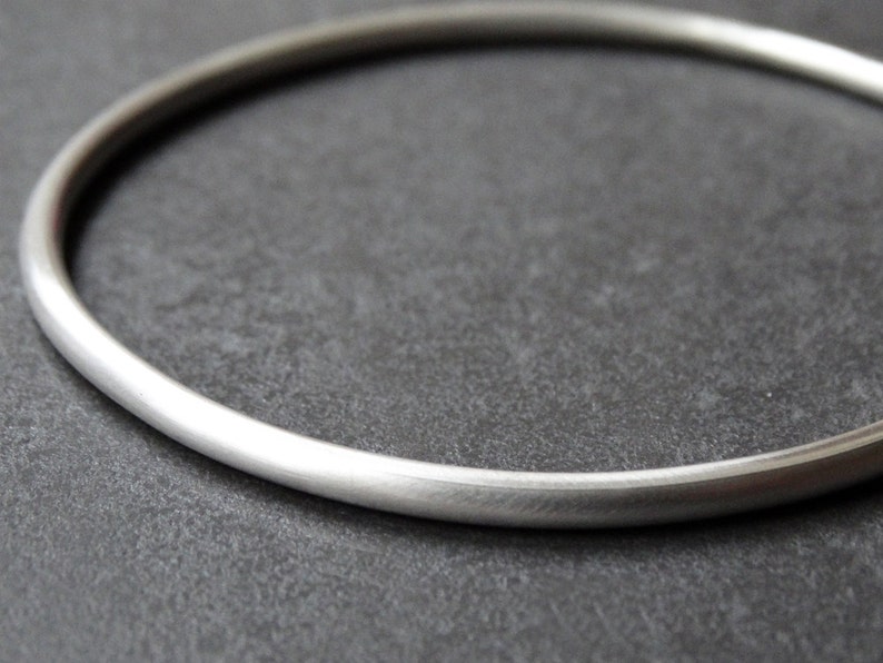 Solid Silver Bangle Sterling Silver image 2
