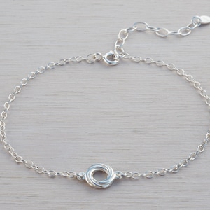 Srebrna bransoletka z rosyjskim węzłem, srebro próby 925