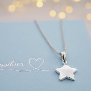 Silver Star Necklace | Sterling Silver - Etsy