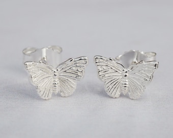 Sterling Silver Butterfly Studs