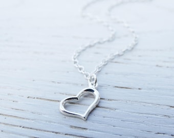 Silver Heart Anklet, Sterling Silver