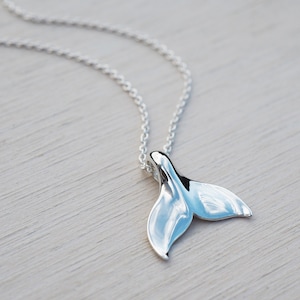 Silver Whale Tail Necklace | Sterling Silver | Mermaid Tail | Nautical Jewellery