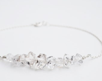 Herkimer Diamond Bracelet | Sterling Silver