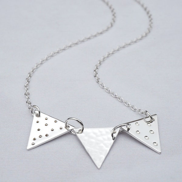 Silver Bunting Necklace | Sterling Silver