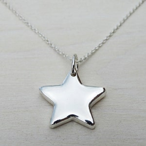 Solid Silver Star Necklace | Sterling Silver
