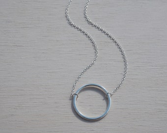 Sterling Silver Circle Necklace