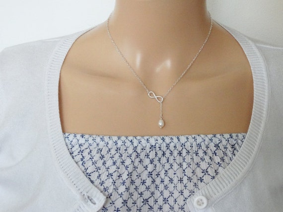Infinity lariat deals necklace