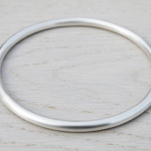 Chunky Solid Silver Bangle, Sterling Silver