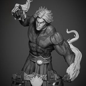 Marvel – Adam Warlock Bust | Cosmic Sovereign STL Statue | 3D Print Model | Digital STL File