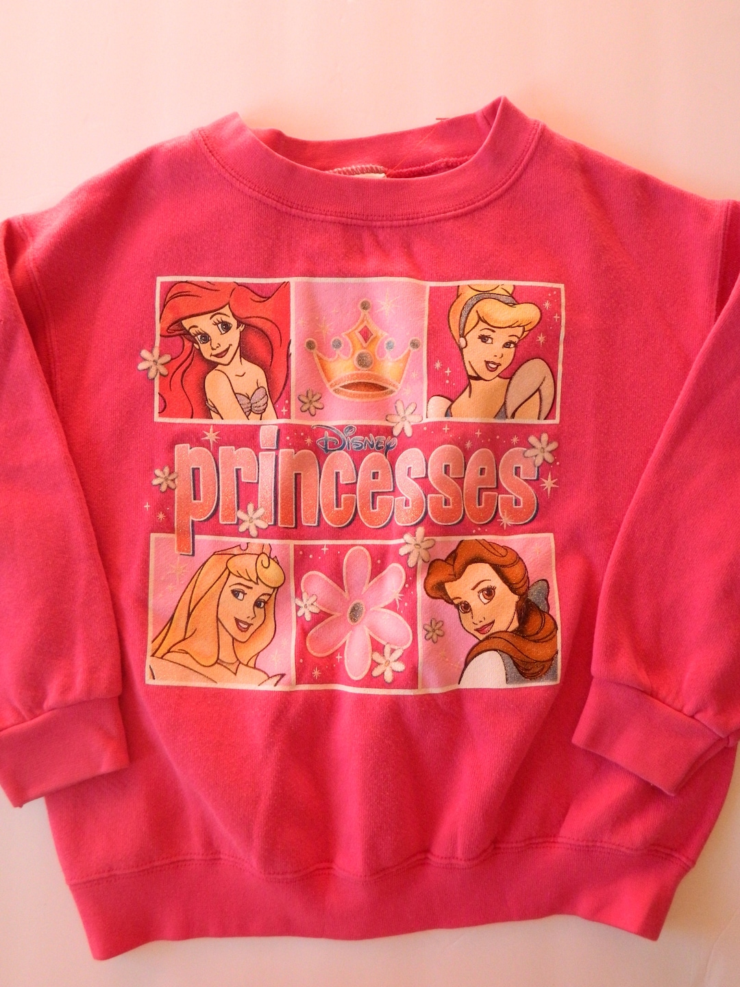 Girls Vintage Disney Princesses Crewneck Sweatshirt Disney Etsy
