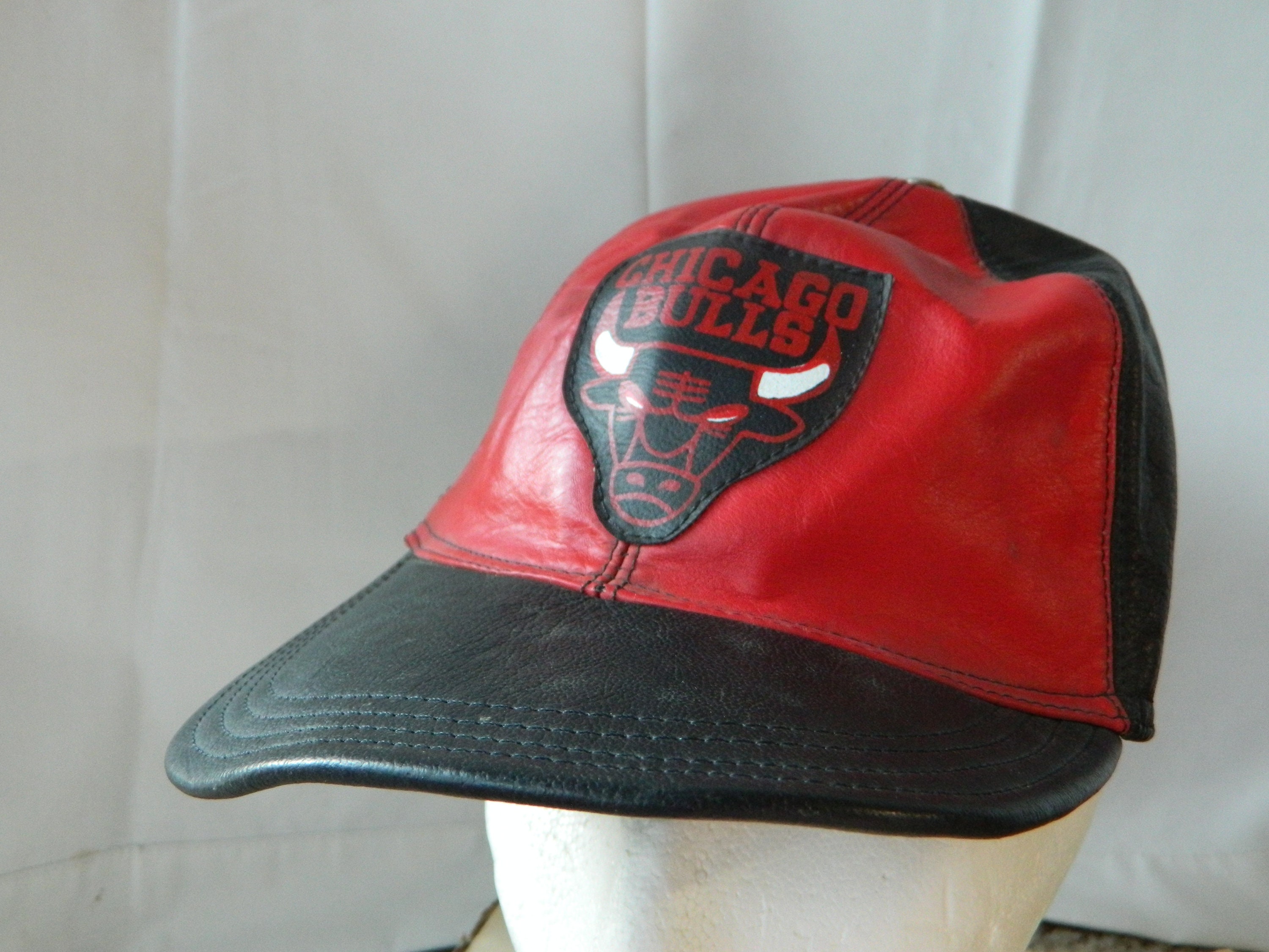 Vintage Black Leather Chicago Bulls 