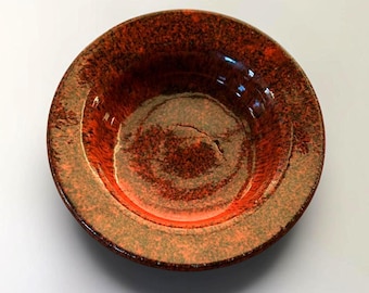 Cuenco decorativo de lava roja Bornholm de Michael Andersen