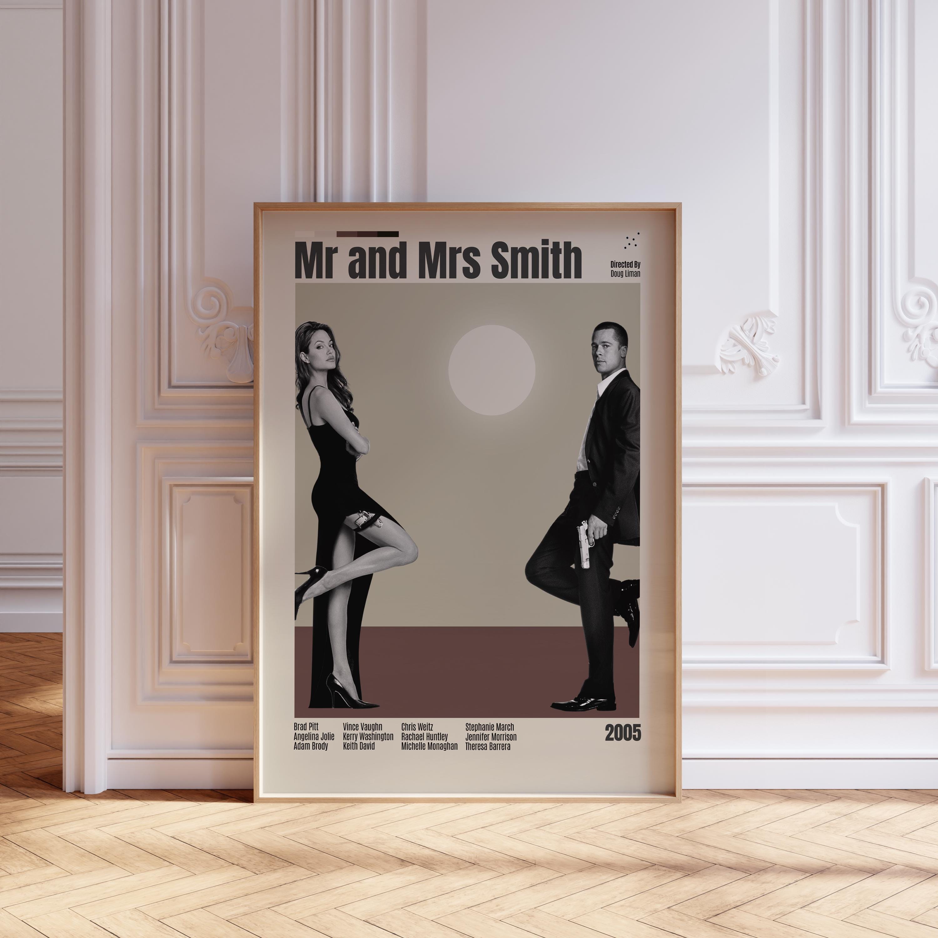 Mr. & mrs. smith poster - Etsy 日本