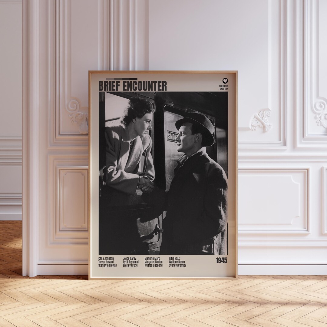 First Encouter Move Poster Brief Encounter, Retro Movie Poster, Midcentury Modern, Retro Movie ...