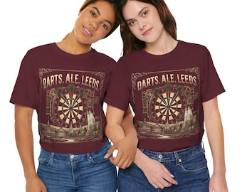 Leeds Darts T-Shirt | Darts Alebrije Leeds Vintage Blechschild Tee | Premium League 7.Mai 2026 | Erstes direktes Arena Fan Geschenk | Gruppe Stag Shirt