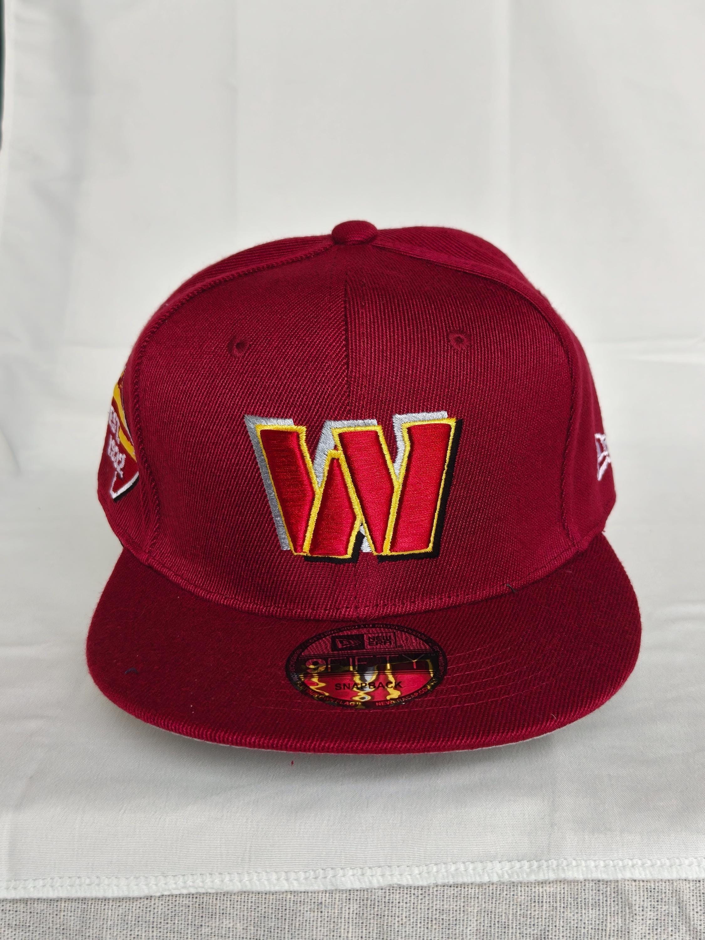 Washington Commanders Black Rhinestone Snapback Hat, Custom Sparkly NFL ...