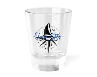 Borrelglas zeekompas zeilboot | Nautisch logo 1,5 oz