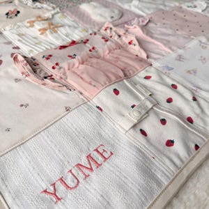 Baby Clothes Memory Quilt | Custom Keepsake Blanket from Baby Clothes | Personalized Memory Blanket
