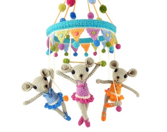 The Trapeze Triplets Circus Mice - Amigurumi Crochet Pattern