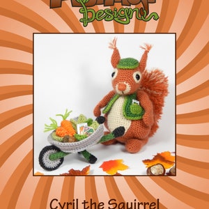 Cyril the Squirrel, Head Gardener Amigurumi Crochet Pattern image 7