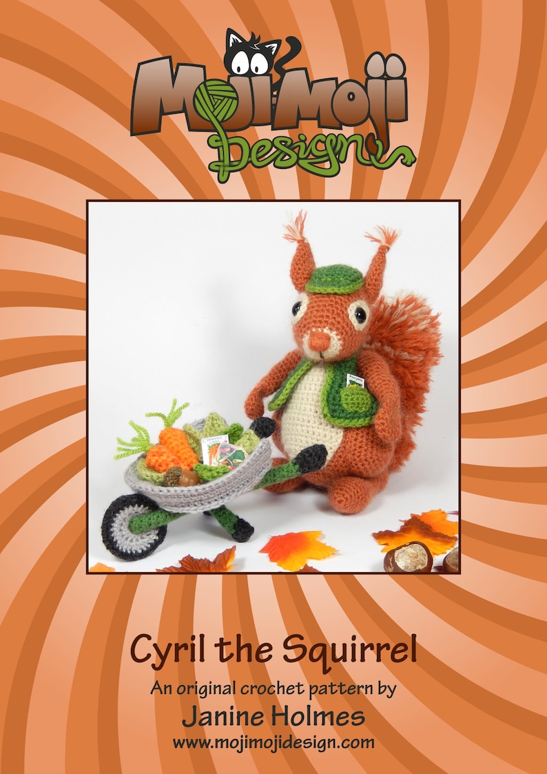 Cyril the Squirrel, Head Gardener Amigurumi Crochet Pattern image 7