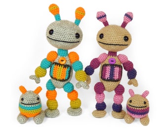 Nut and Bolt Robots - Amigurumi Crochet Pattern