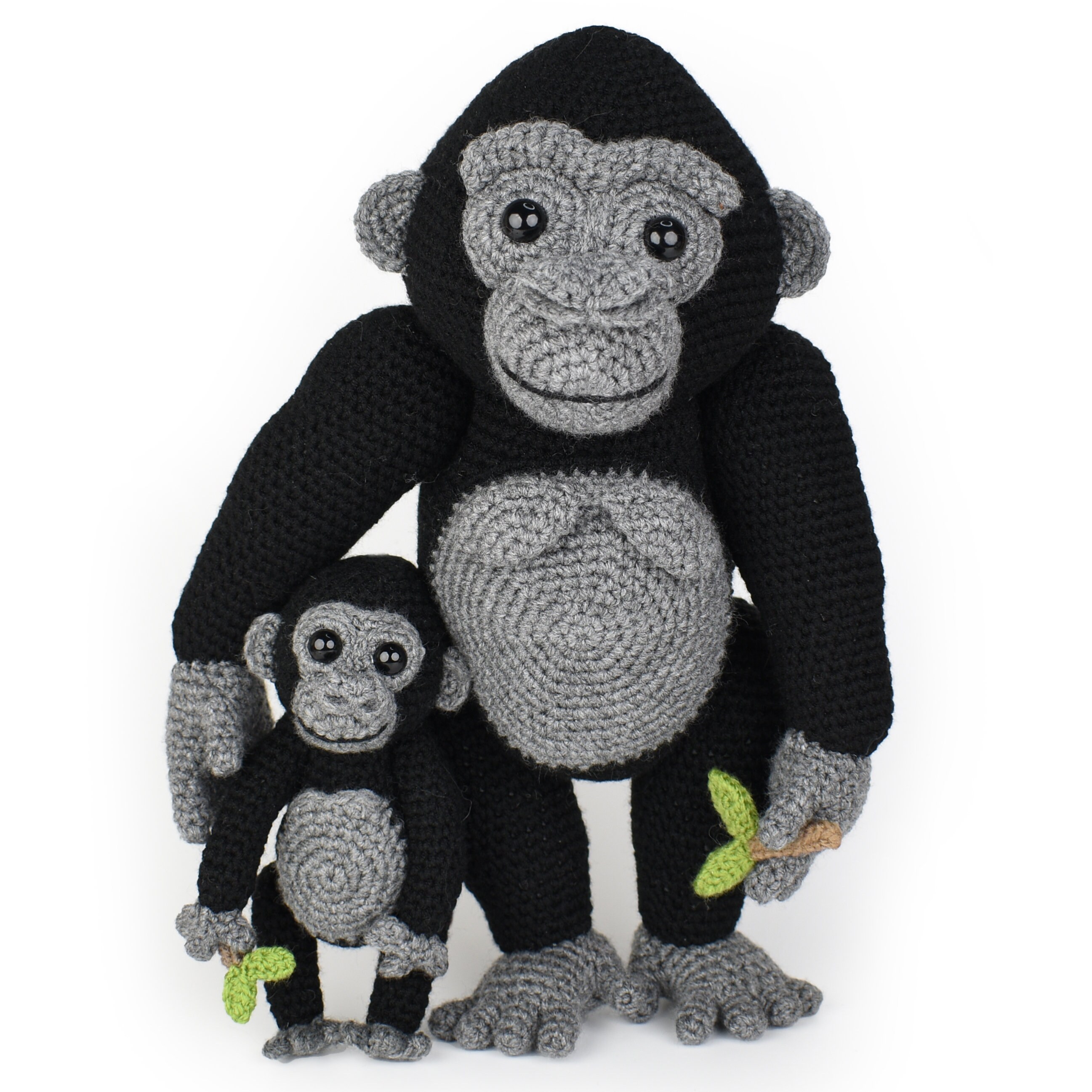 Crochet Pattern - Mayangi and Matondo, Mountain Gorillas
