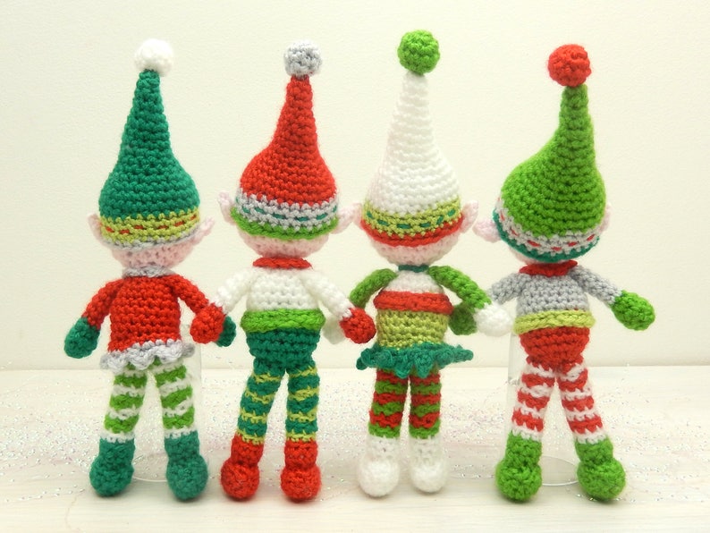 Christmas Elf Quartet Amigurumi Crochet Pattern image 7