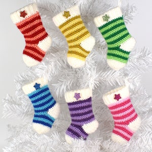 Miniature Christmas Stockings Crochet Pattern image 2