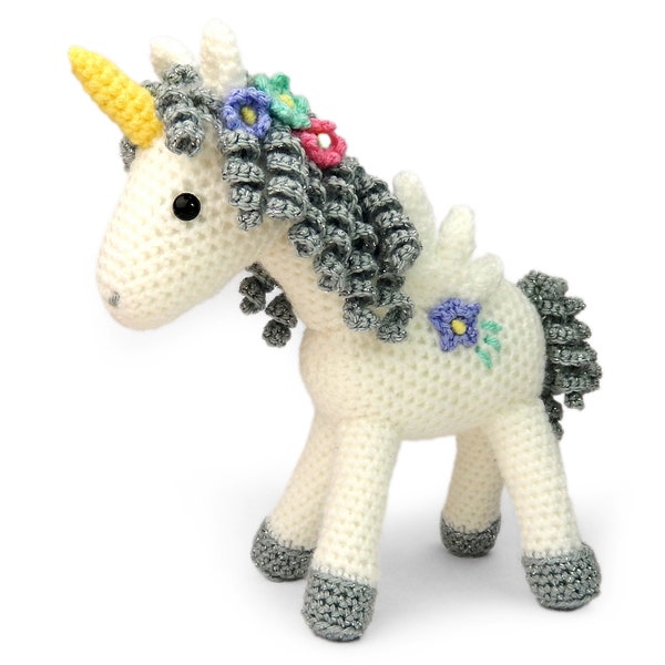 Curlicue the Unicorn - Amigurumi Crochet Pattern