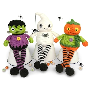 Häkelanleitung - Halloween Puppen mit langen Beinen - Amigurumi