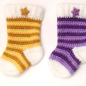 Miniature Christmas Stockings Crochet Pattern image 5