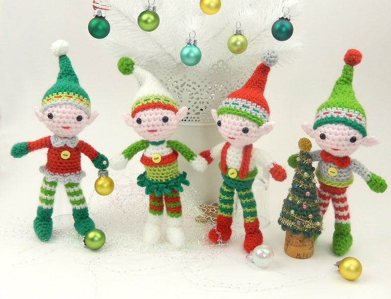 Christmas Elf Quartet Amigurumi Crochet Pattern image 9