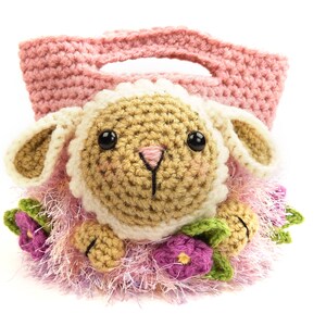 Easter Treat Bags, Bunny, Chick and Lamb Amigurumi Crochet Pattern image 4