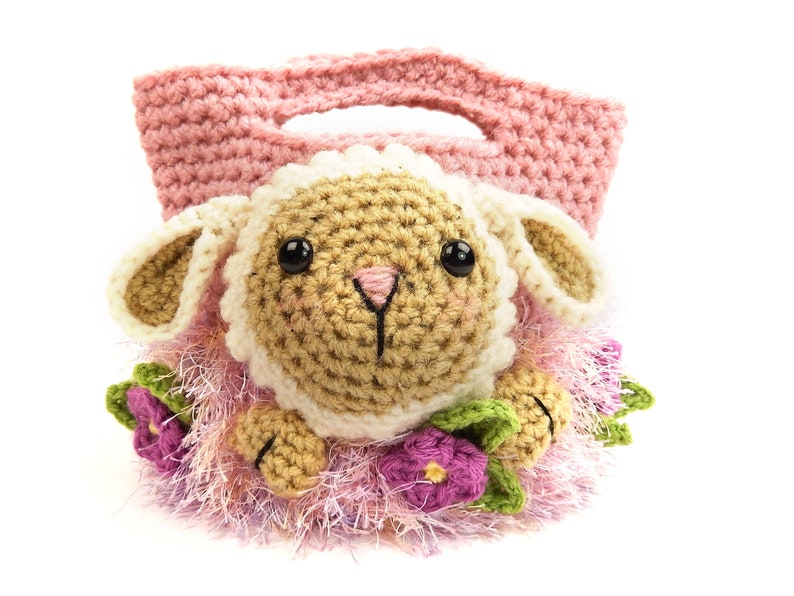 Easter Treat Bags, Bunny, Chick and Lamb Amigurumi Crochet Pattern image 4