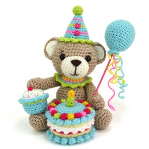 Bertie Bear's Birthday Party (Amigurumi Crochet Pattern)